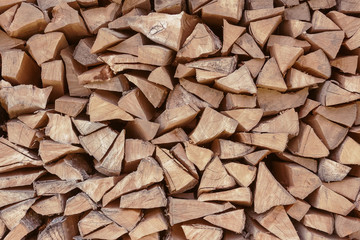 Pile Firewood Texture used as Background