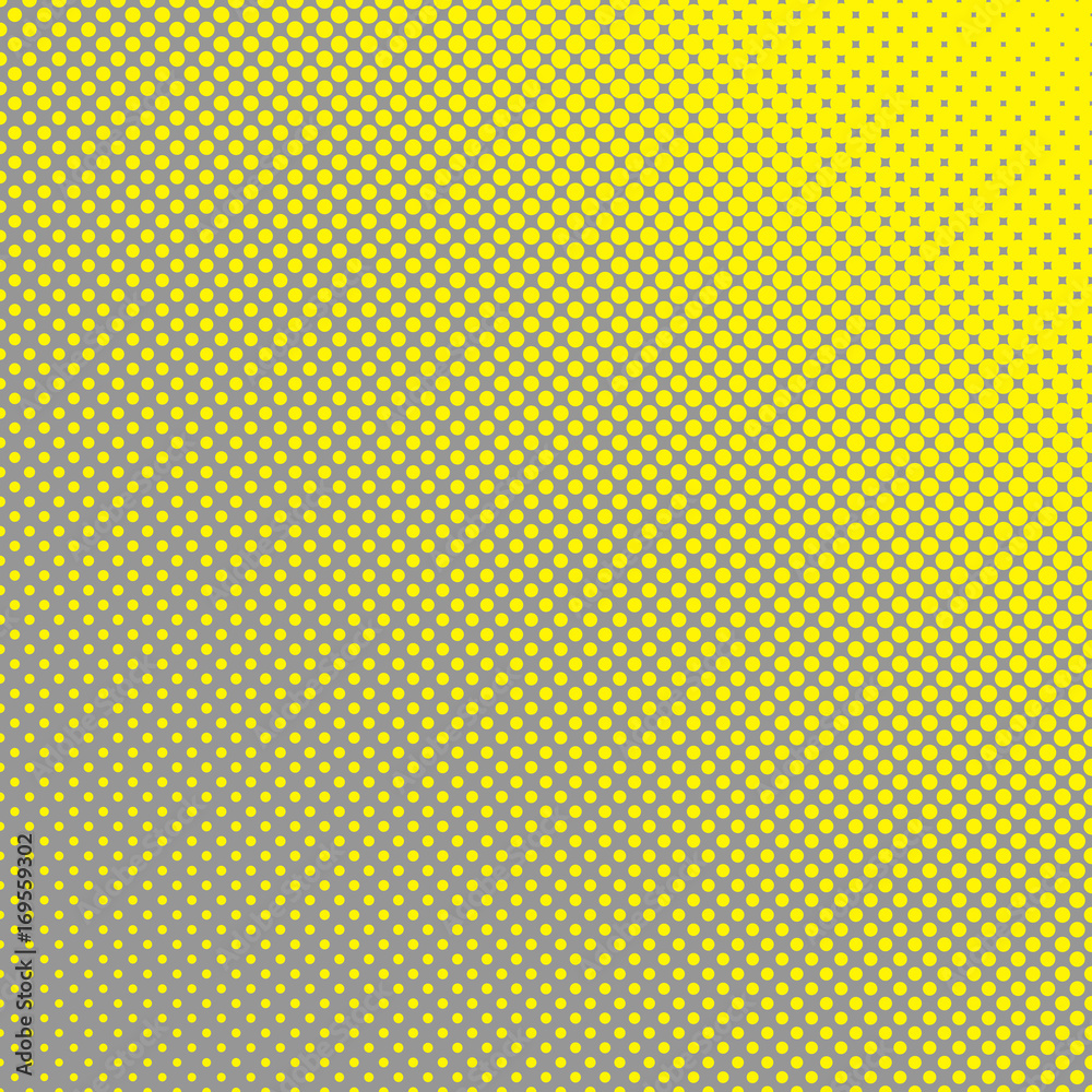 Poster abstract geometrical halftone circle pattern background - vector graphic from dots in varying sizes