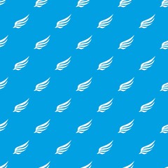 Wing pattern seamless blue