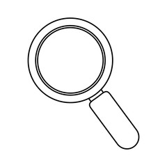 lupe icon over white background vector illustration