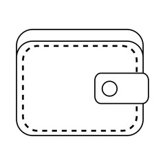 Obraz premium wallet icon over white background vector illustration