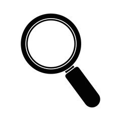 lupe icon over white background vector illustration