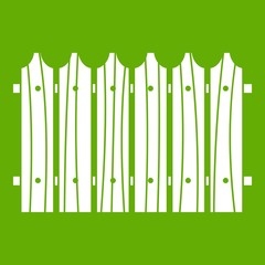 Wooden fence icon green