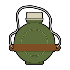 water canteen icon over white background vector illustration