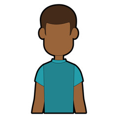 avatar man icon over white background vector illustration