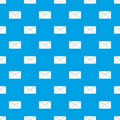 Closed envelope pattern seamless blue