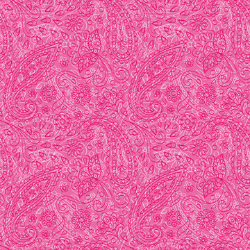 Pink paisley Seamless Pattern