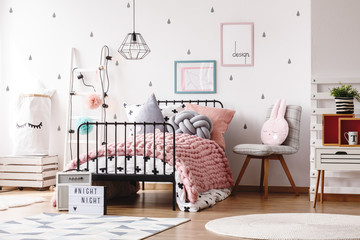 Cute kids bedroom with posters