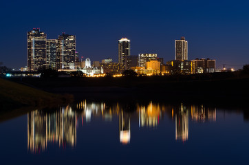 Fototapeta na wymiar Fort Worth Skyline
