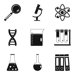Ology icons set, simple style