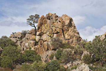 Felskulisse,Italien Sardinien