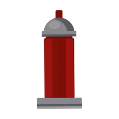 sport thermo bottle water cold drink icon vector illustration