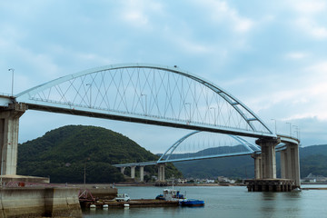 Utsumi Bridge in Hiroshima,Japan