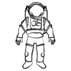 space suit helmet protective for astronaut vector illustration