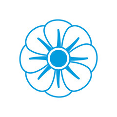 flower nature flora decoration beauty vector illustration