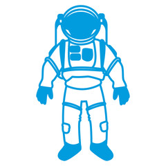 space suit helmet protective for astronaut vector illustration