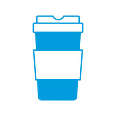 paper coffee cup take out disposable plastic vector illustration
