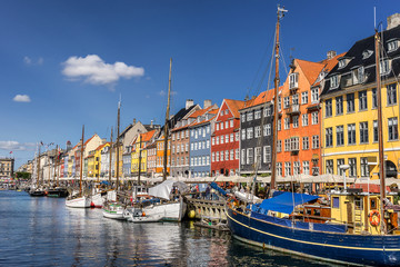 Fototapeta premium Nyhavn in central Copenhagen Denmark