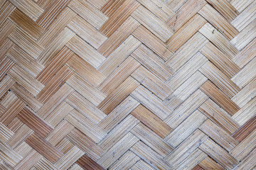 The background is made of old bamboo.