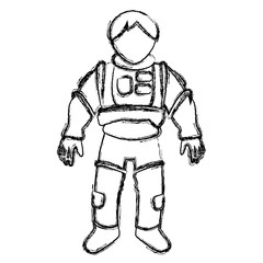 Fototapeta na wymiar astronaut space suit people science astronomy on white background vector illustration