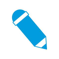 pencil wooden utensil school object vector illustration