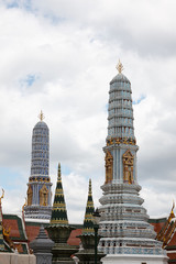 The Grand Palace in Bangkok. Phra Borom Maha Ratcha Wang - Thailand.  