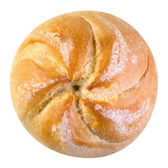 Freshly baked loaf of traditional austrian round bread 