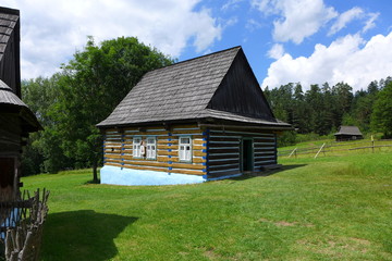 Fototapeta na wymiar Open Air Museum, Stará Ľubovňa, Slovakia