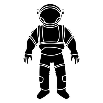 space suit helmet protective for astronaut vector illustration