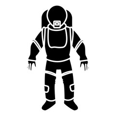Obraz na płótnie Canvas astronaut space suit people science astronomy vector illustration