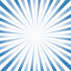 Abstract hard Blue White rays background. Vector