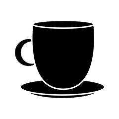 coffee cup dish ceramic handle object kitchen vector illustration