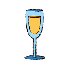 wine glass cup drink alcohol icon vector illustration