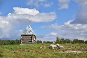 Wooden church in russia