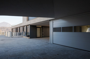Entrace of modern house