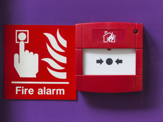 Break glass fire alarm
