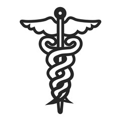 Isolated medical symbol