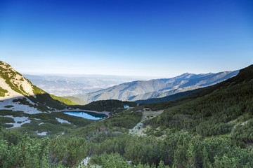 Panoramic view of Peak Sinanica in Pirin Mountain, Bulgaria