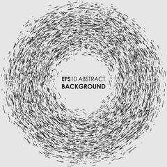 Design element of many shapes with random position