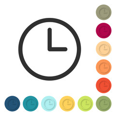 Farbige Buttons - Uhr