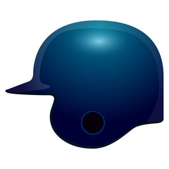 Isolated baseball helmet