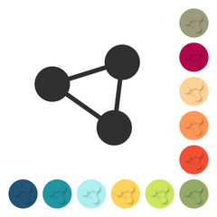 Farbige Buttons - Netzwerk