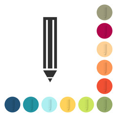 Farbige Buttons - Stift schreiben