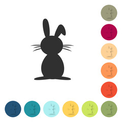 Farbige Buttons - Osterhase