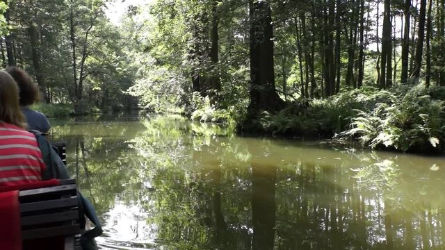 Kahnfahrt im Spreewald, Luebbenau, Brandenburg, Deutschland