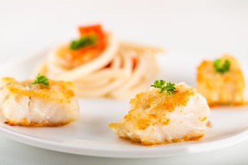 Dishes from fried chicken.