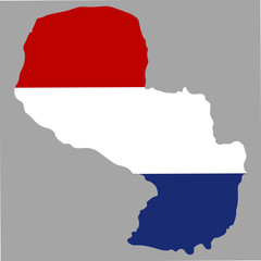 Obraz premium Map with flag