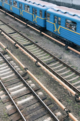 Fototapeta premium The subway tracks. Metro