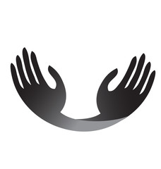 Hopeful hands unity icon logo