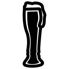 Isolated beer icon